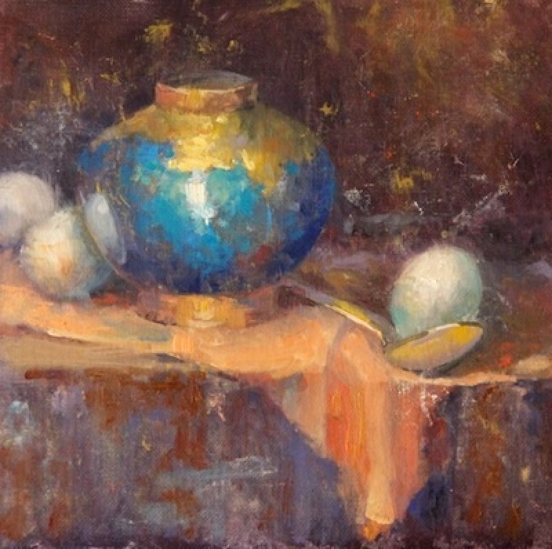 Jar With Eggs And Spoon